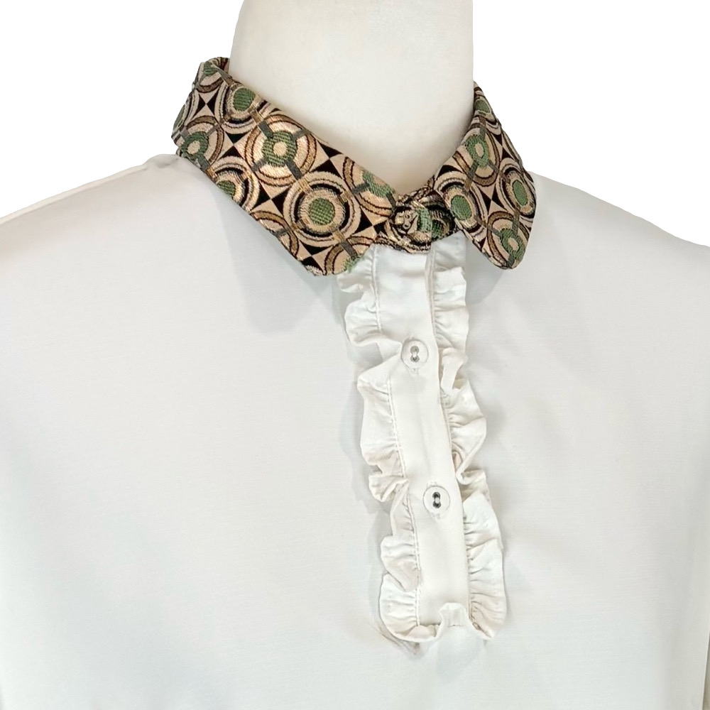 Tristan metallic collar shirt